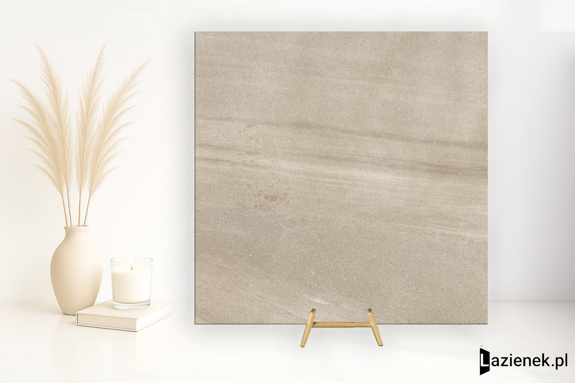 Graniti Fiandre Pietra Di Basalto Active Beige antybakteryjna 60x60 cm gr. 9 mm - płytka rektyfikowana / IAS866220